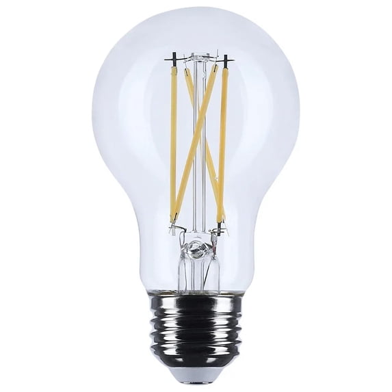 Satco S12468 LED A19 Light Bulbs 5W 120V 3500K E26 Medium Base Dimmable (6 Pack)