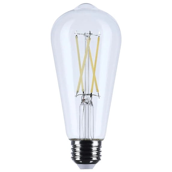 Satco S12535 ST19 LED Light Bulb 5W 120V 5000K E26 Medium Base Dimmable Wet Location (6 Pack)