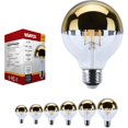 thumbnail image 1 of Satco S12542 G25 LED Gold Crown Globe Light Bulbs 5.5W 120V 2700K E26 Medium Base Dimmable (6 Pack), 1 of 10
