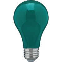 Satco Nuvo 60W Equivalent Green A19 Medium LED Party Light Bulb S14986