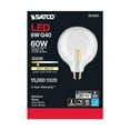 thumbnail image 1 of Satco S21253 G40 Globe LED Light Bulbs 6W 120V 3000K 90CRI E26 Medium Base Dimmable (6 Pack), 1 of 13