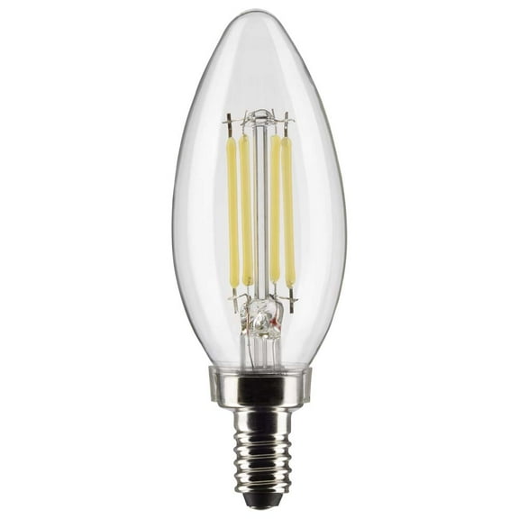 Satco 5.5 Watt B11 LED - Clear - Candelabra base - 90 CRI - 2700K - 120 Volt