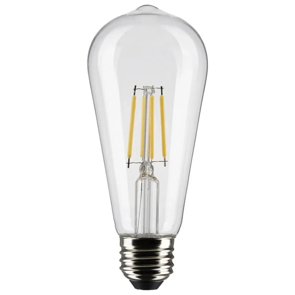 5 Watt ST19 LED - Clear - Medium base - 90 CRI - 3000K - 120 Volt -  6 Pack