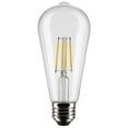 thumbnail image 1 of Satco S21362 5W ST19 90 CRI 4000K 120V LED Medium Base Bulb, Clear, 1 of 3