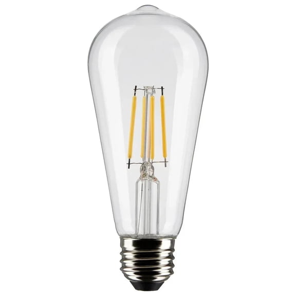 5W ST19 LED - Clear - Medium base - 90 CRI - 4000K - 120V - 6-PACK