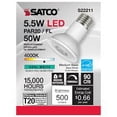 thumbnail image 1 of Satco S22211 PAR20 LED Reflector Light Bulb 5.5W 120V 4000K E26 Medium Base Dimmable WET Location (6 Pack), 1 of 9