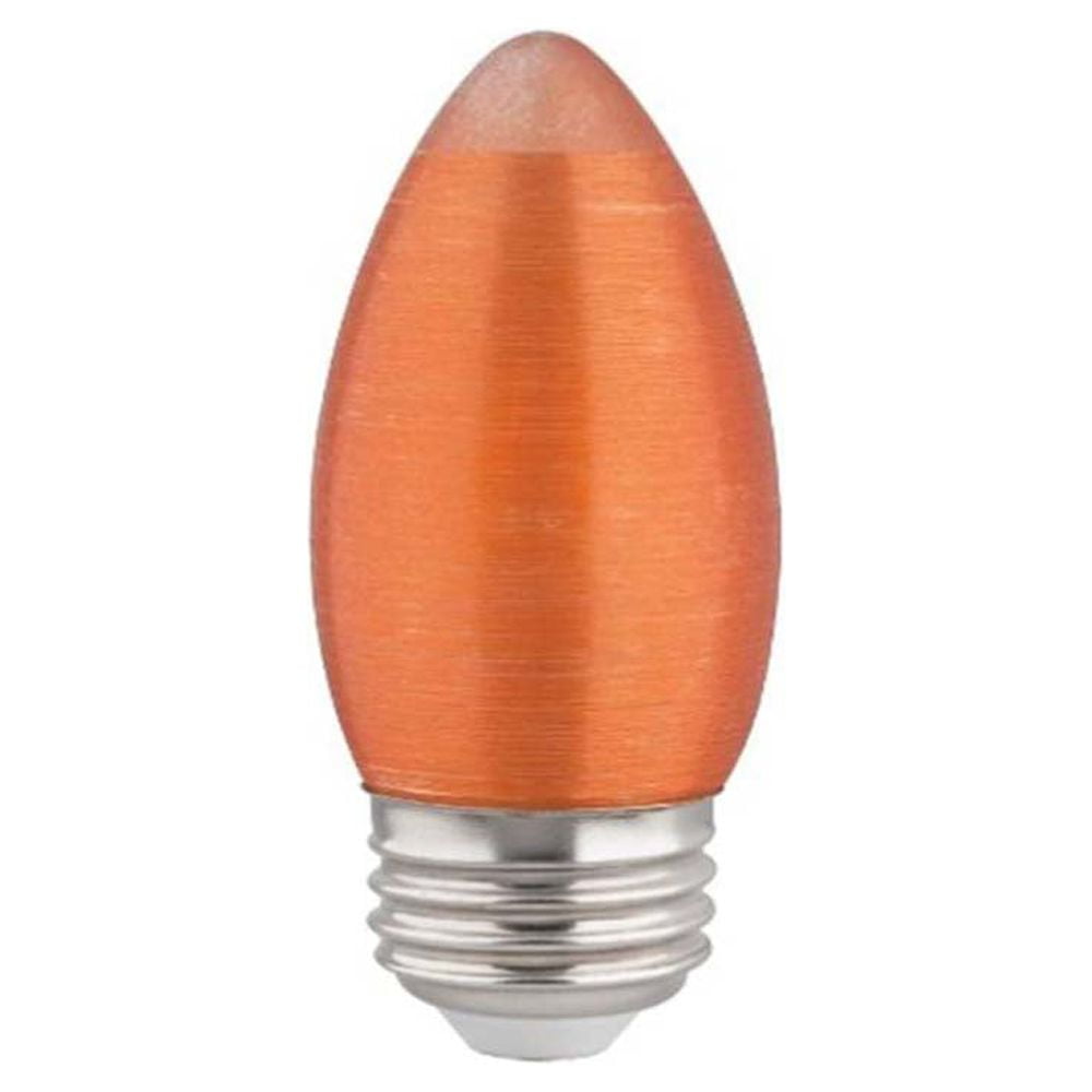 Satco S22707 2w C11 LED Satin Spun Amber 120v Medium Base 100lm 2100k ...