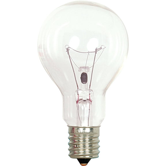 Satco S2744 120V Intermediate Base 40-Watt A15 Light Bulb, Clear