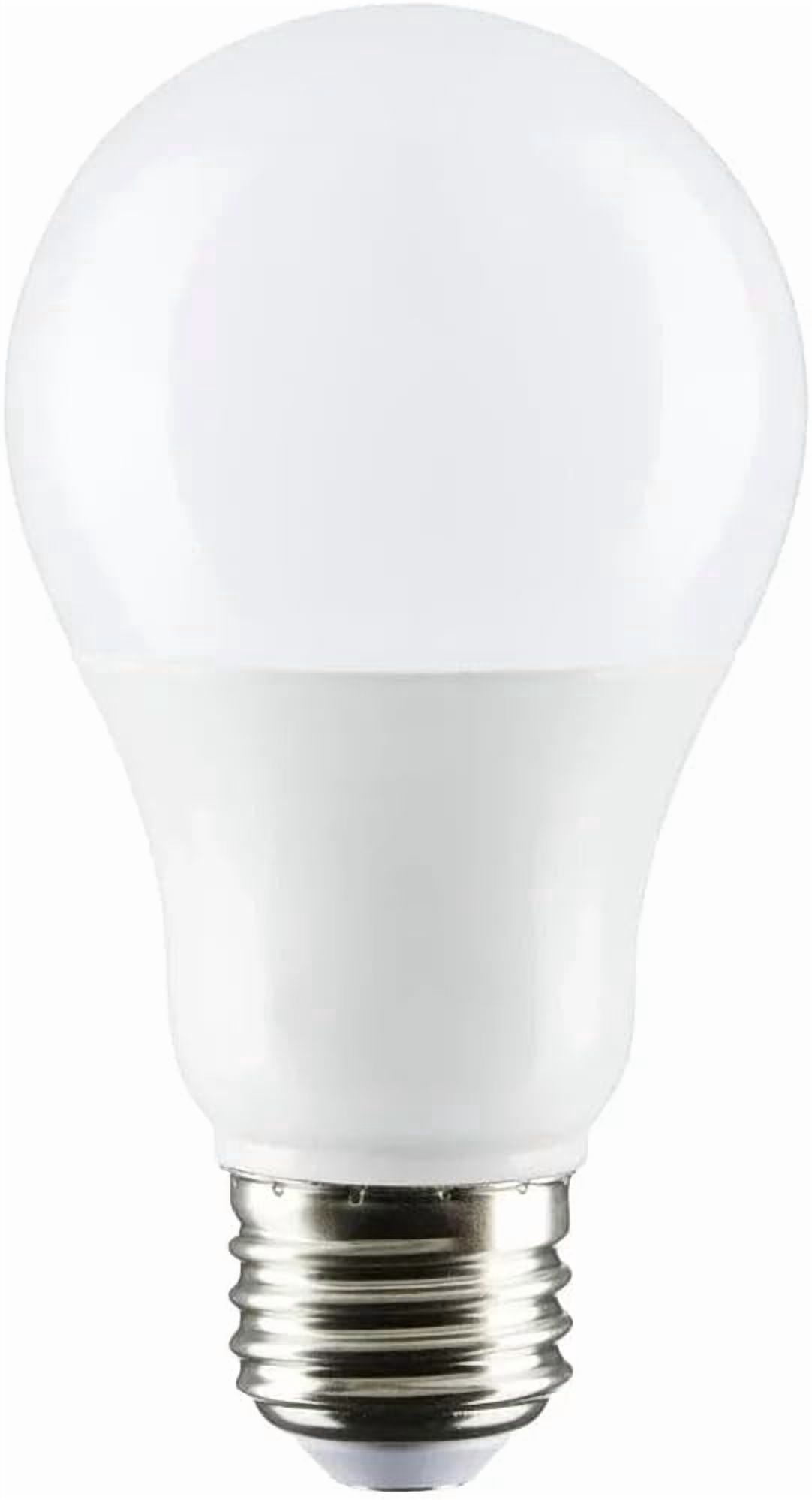 Satco 8.8-Watt LED E26 Light Bulbs, 2700K, 25000 Hour Rating, Dimmable, 6 Pack