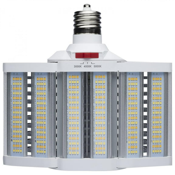 Satco S28932R1 LED Hi-Pro Shoe Box Lamp 60/70/80 Watt CCT Select EX39 Base Dimmable (1 Pack)