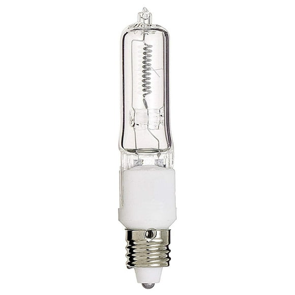 Satco S3484 1/Card 120V 75-Watt T4 E11 Base Light Bulb, Clear