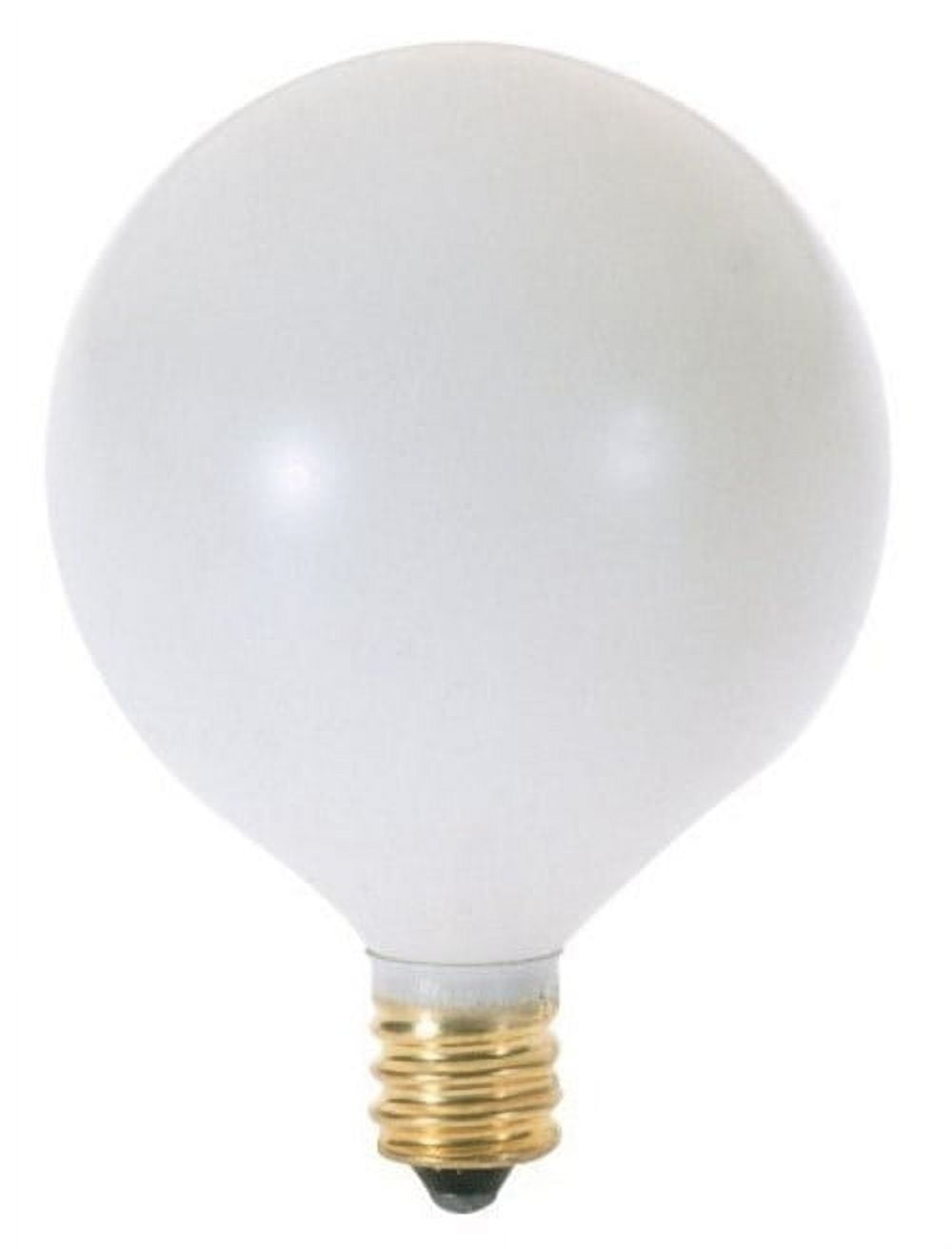 25-Watt Satin White G16 1/2 Incandescent Decorative Bulb