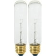 thumbnail image 1 of Satco S3896 60T10 Incandescent Tubular, 60W E26 T10, Clear Bulb - 2 Pack, 1 of 1
