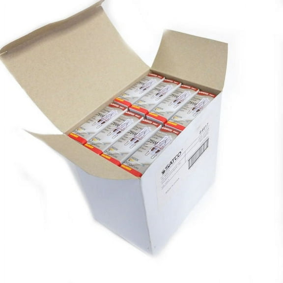 Satco S4617 75W 1250 Lumens G9 Double Loop Base Clear Light Bulb - Pkg Qty 48