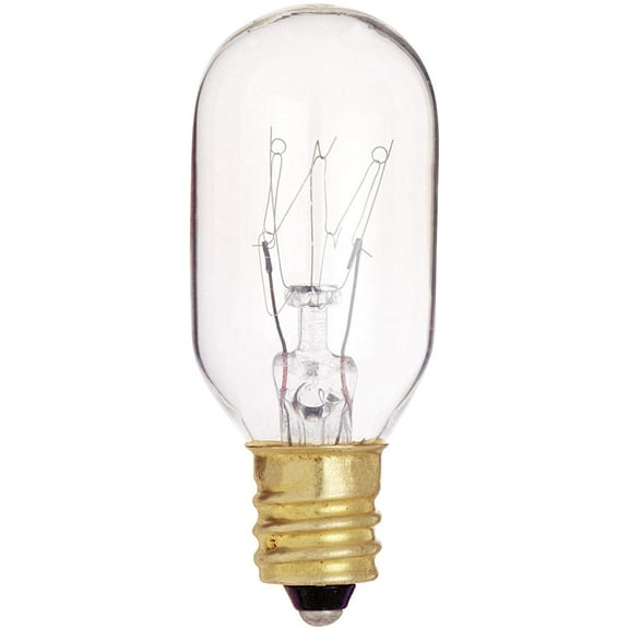 Satco 15-Watt T7 Incandescent Light Bulb Candelabra Base - Clear - 130V