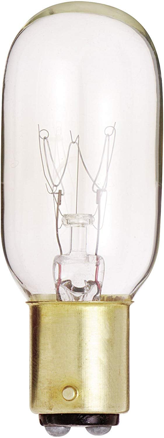 Clear 15-Watt T7 Incandescent Light Bulb with Bayonet Base
