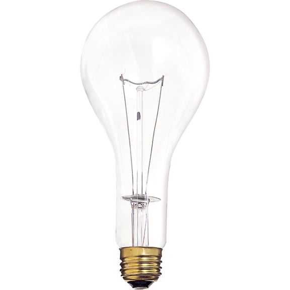 Satco S4959 130V 300 Watt PS25 Medium Base Light Bulb, Clear