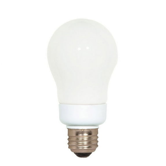 Satco S7283 7W A-Shape Screw-In 5000K fluorescent bulb