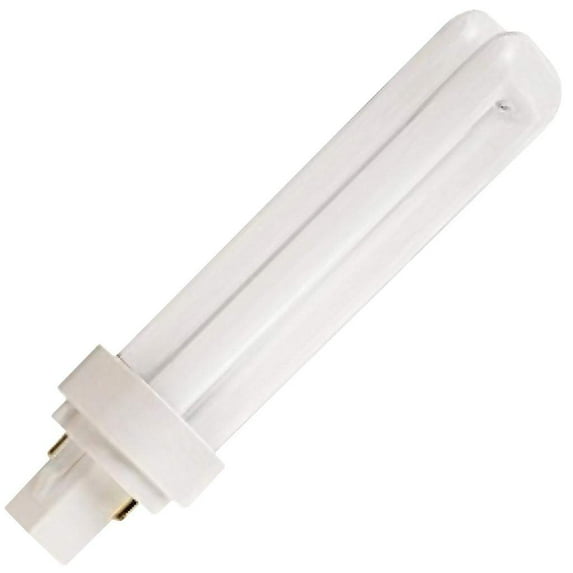 Satco S8323 - 18 watt; pin-based Compact Fluorescent; 3500K; 82 CRI; G24d-2 base