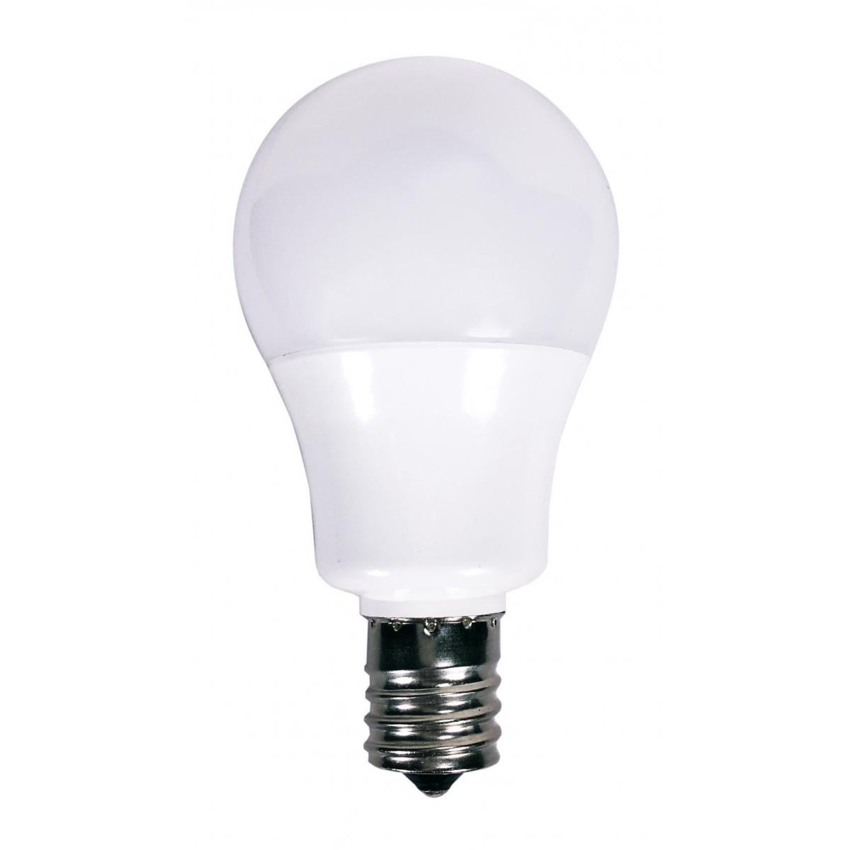 Satco S9068 LED A15 Light Bulbs 5.5W 120V 5000K E17 Intermediate Base Dimmable (6 Pack)