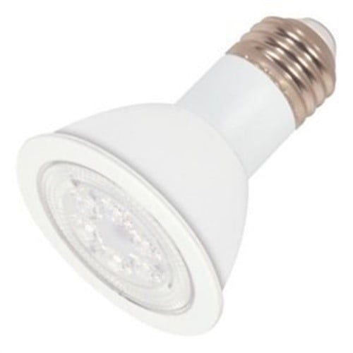 Satco S9188 - 7 watt; PAR20 LED; Amber color; 40' beam spread; Medium base; 120 volts