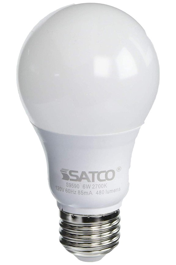 LED Light Bulb A19 General Purpose S9590 - 6W Dimmable Warm White - 2700K