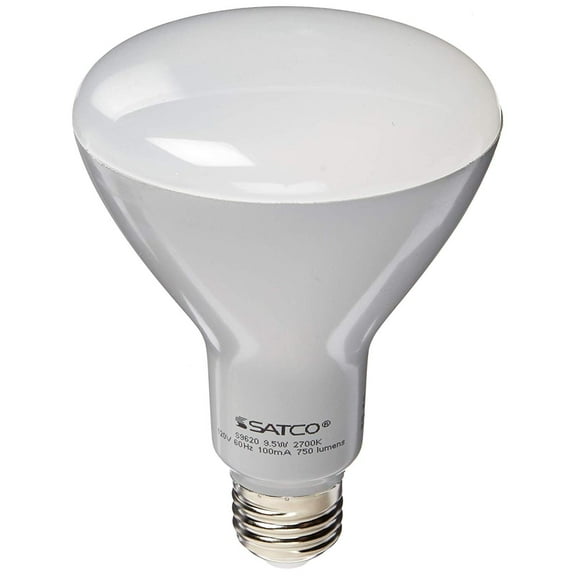Satco BR30 LED Flood Light Bulb S9620 - Dimmable, 9.5W, 2700K Warm White, Medium Base