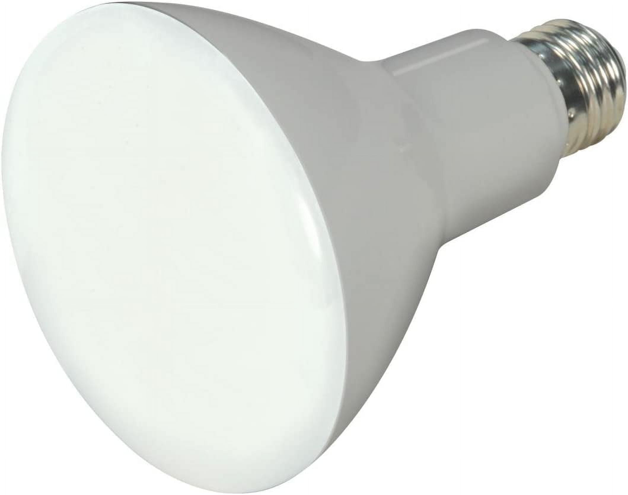 Satco Lighting 9.5 Watt BR30 LED Soft White Light Bulbs - 105 Degree Beam Angle - 3000K - Medium Base - 120 Volt - Dimmable - 750 Lumens (12 Pack)