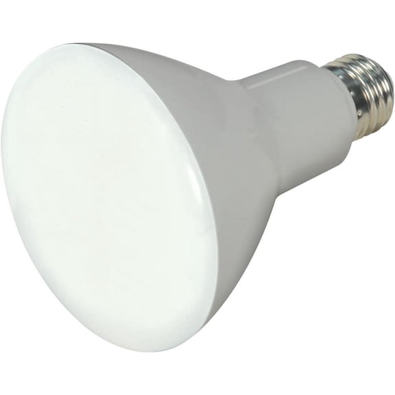 Satco Lighting 9.5 Watt BR30 LED Soft White Light Bulbs - 105 Degree Beam Angle - 3000K - Medium Base - 120 Volt - Dimmable - 750 Lumens (12 Pack)