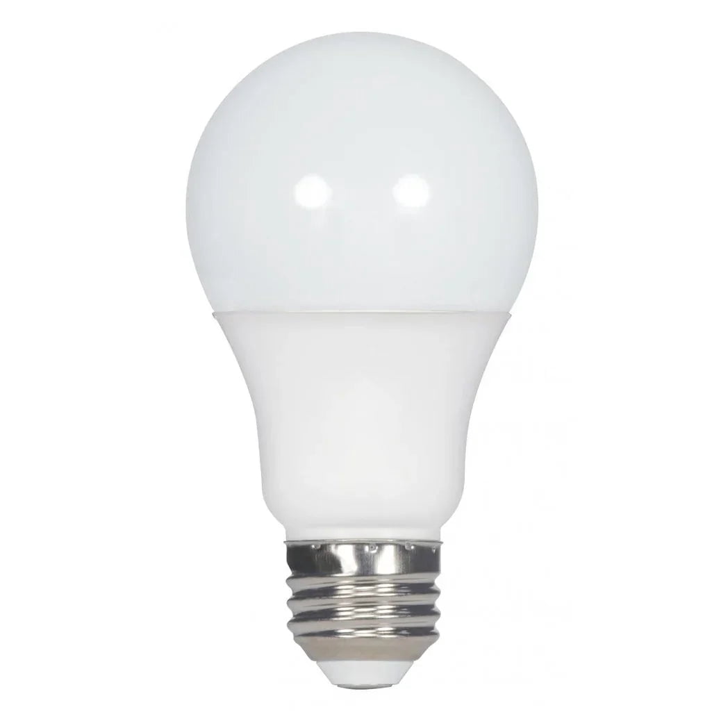 Satco S9704 A19 LED Light Bulbs 10W 120V 90CRI 3000K E26 Medium Base Dimmable (6 Pack)