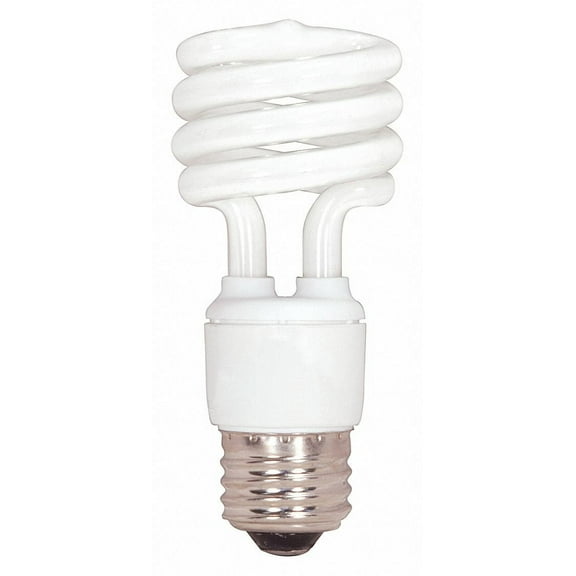 Satco S7217 - 13 watt; Mini Spiral Compact Fluorescent; 2700K; 82 CRI; Medium base; 120 volts