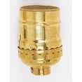 thumbnail image 1 of Satco Short Keyless Socket Polished Brass, 1 of 1