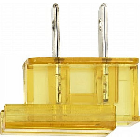 Satco Slide Plug-Polarized 18/2-SPT-1 8A-125V Gold
