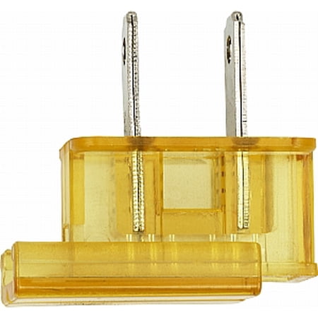 Satco Slide Plug-Polarized 18/2-SPT-2 8A-125V Gold