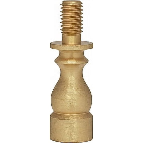 Satco Solid Brass Risers 1/4-27 Burnished and Lacquered 1in