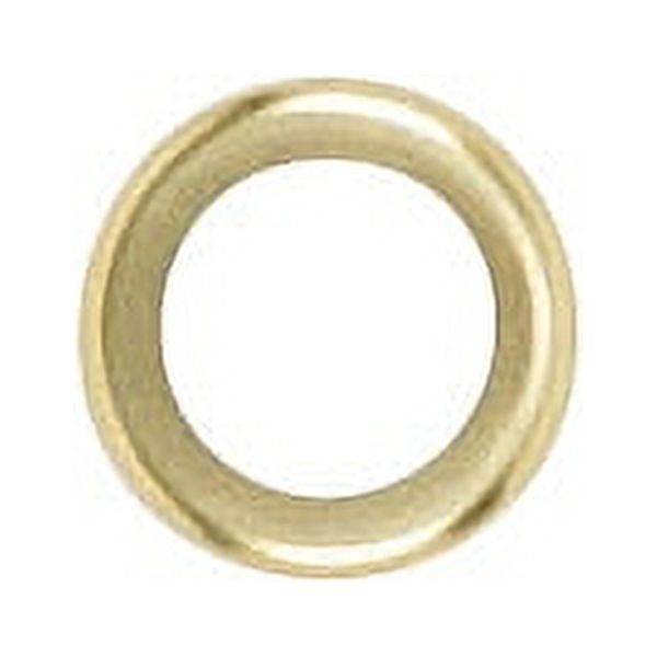Satco Steel Check Ring Curled Edge 1/4 IP Slip Brass Plated 2in ...