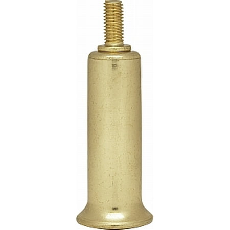 Satco Steel Risers 1/4-27 Brass Plated 2in