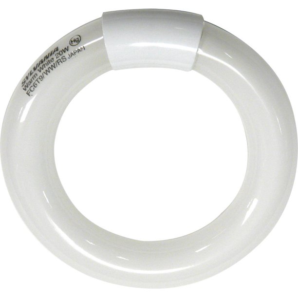 Satco T9 Circline Compact Fluorescent Lamp With 4Pin Base, Cool White