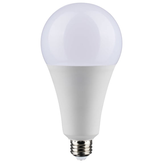 Satco Ultra Bright Utility Lamp - 36 Watt - PS30 LED - Dimmable - White Finish