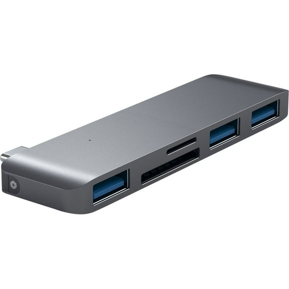 Satechi 3-In-1 USB 3.0 Type-C Combo Hub with Card Reader, Space Gray
