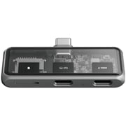 Satechi USB C Hub MobileI, 100W Pass-Through Charging, 10Gbps Data Transfer, MicroSD Card Reader, 4-in-1 USB C Adapter for iPad, MacBook, Switch OLED and More
