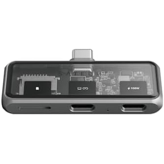 Satechi USB C Hub Mobile, with 4K HDMI, 100W Pass-Through Charging, 10Gbps Data Transfer, MicroSD Card Reader, 4-in-1 USB C Adapter for iPad, MacBook, Switch OLED and More