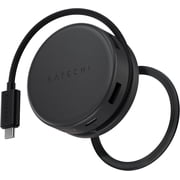 Satechi OntheGo 7-in-1 USB-C Hub, Compact Magnetic Multiport Adapter, 100W PD, HDMI 4K/60Hz, Gigabit Ethernet, 2xUSB-A 5Gbps, SD/microSD Reader, Coiled Cable, f