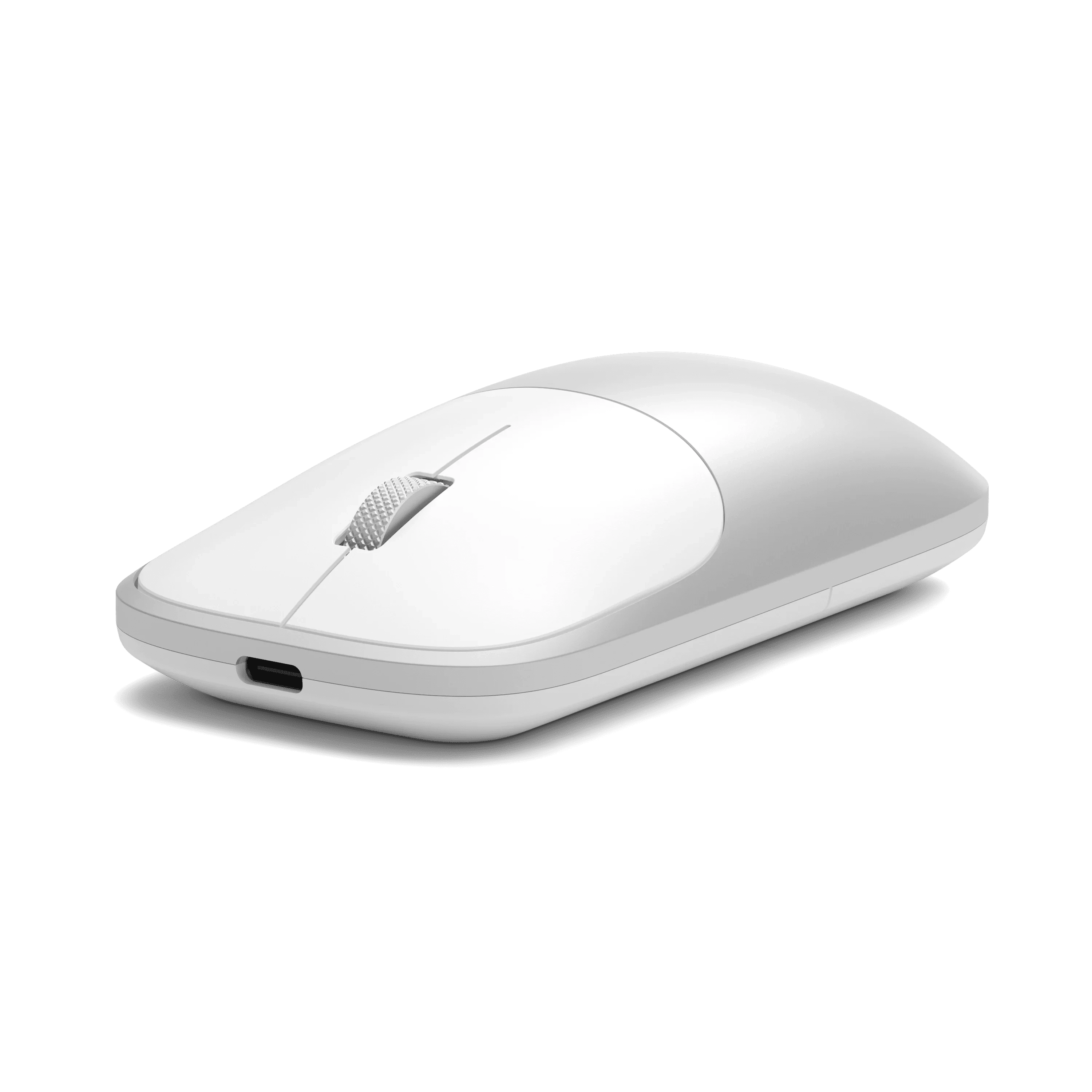 Satechi Slim EX Wireless Mouse, Multi-Device Bluetooth & 2.4GHz Connection for macOS, Windows, iPadOS, and Android, Silent Clicks, Anodized Aluminum Shell, USB-C Rechargeable Battery - Silver