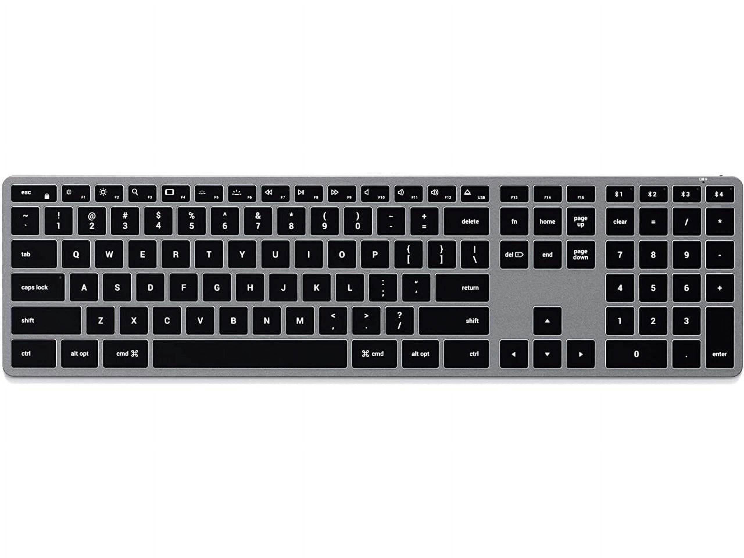 Satechi Slim X3 Bluetooth Backlit Keyboard with Numeric Keypad