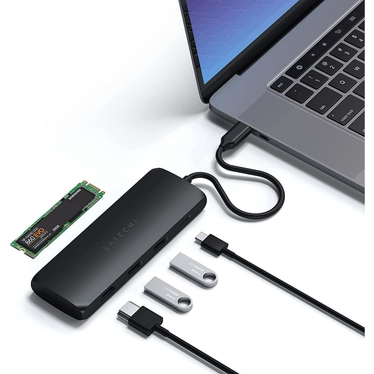 Soporte y concentrador SATECHI con ranura para SSD para el Apple Mac Mini  M1 - Accesorios Apple - LDLC
