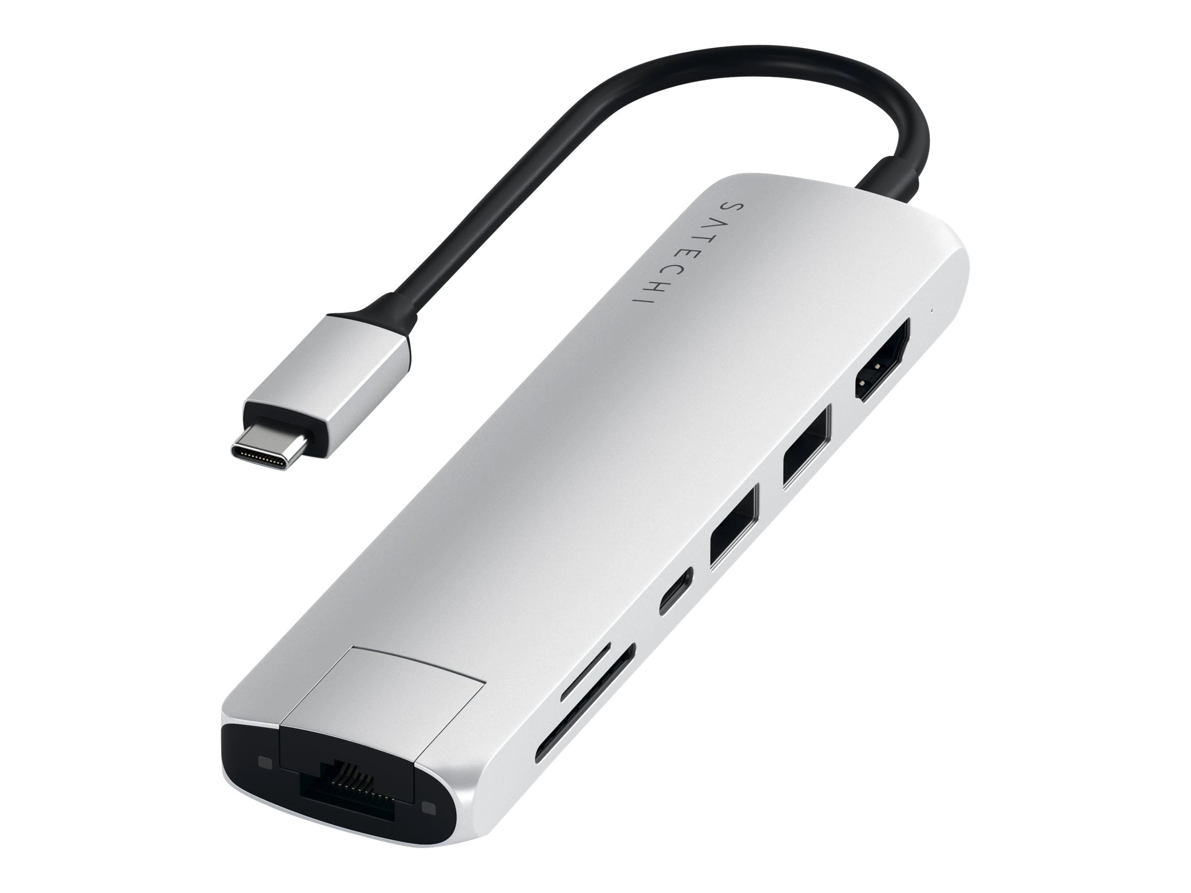 Satechi USB-C Slim Multi-Port with Ethernet Adapter - Docking station - USB- C - HDMI - GigE 