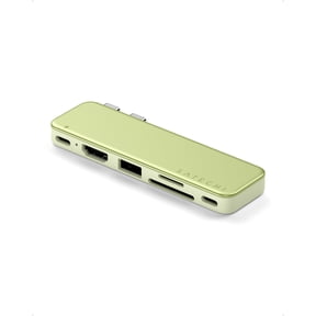 Satechi USB-C Snap Hub for MacBook Neo, 6-in-2 Flush Dual-Connector Hub with 4K/60Hz HDMI, 45W Pass-Through Charging, SD & microSD Card Readers, USB-A & USB-C 5Gbps Data, Citrus