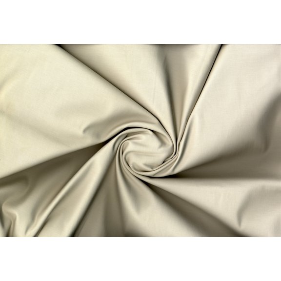Sateen Cotton Stretch – Woven Spandex Fabric by the Yard Body: (OYSTER, ByYard)