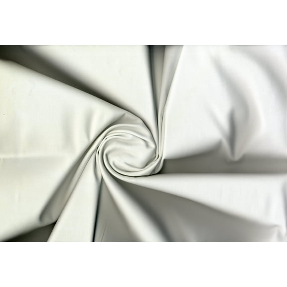 Sateen Cotton Stretch – Woven Spandex Fabric by the Yard Body: (WHITE(OPTICAL), ByYard)